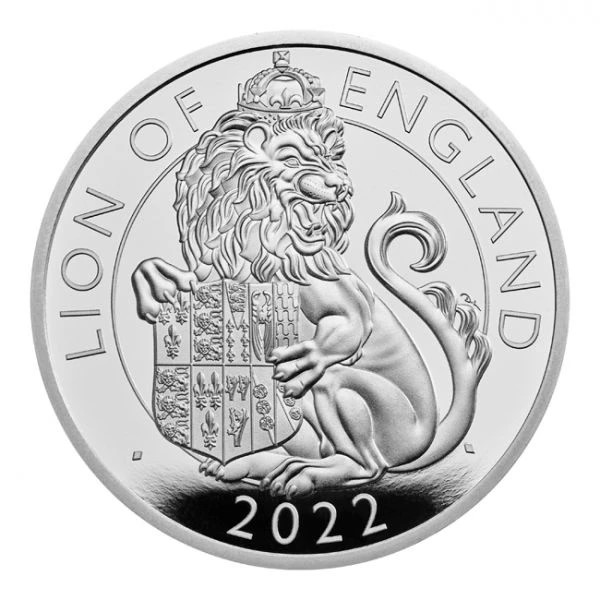 Großbritannien - 1 oz silver proof, Lion of England, 2022