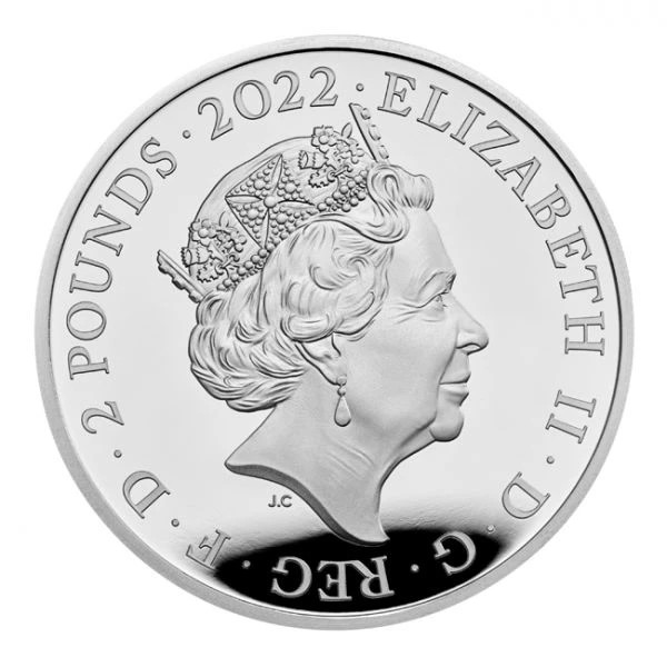 Großbritannien - 1 oz silver proof, Lion of England, 2022