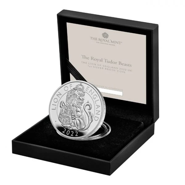 Gran Bretana - 1 oz silver proof, Lion of England, 2022