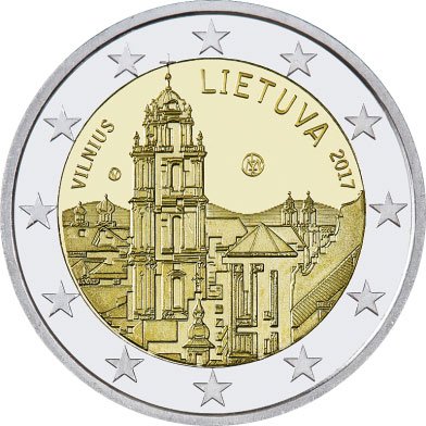 Lithuania - 2 Euro, VILNIUS, 2017