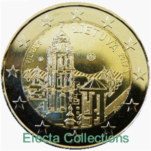 Lituanie - 2 Euro, VILNIUS, 2017