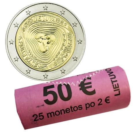 Λιθουανία - 2 Ευρώ, Δημοτική Μουσική (Sutartines), 2019 (roll)