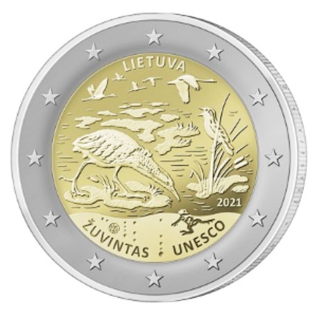 Lituania - 2 Euro, el Hombre y la Biosfera, 2021 (rolls)