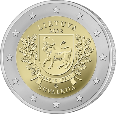 Lithuania - 2 Euro, ethnographic region of Suvalkija, 2022