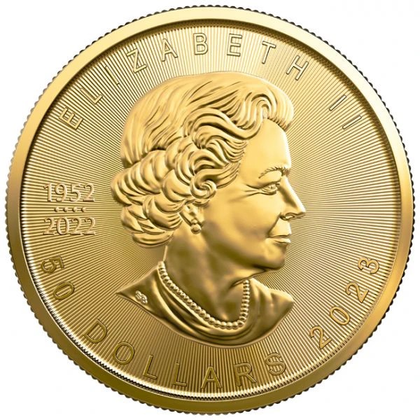 Canada - Moneda de oro BU 1 oz, Maple Leaf, 2023