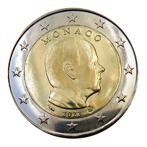 Monaco - 2 Euro, Prince Albert, 2023 (unc)