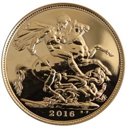 Großbritannien - Elizabeth II, Gold Sovereign BU, 2016