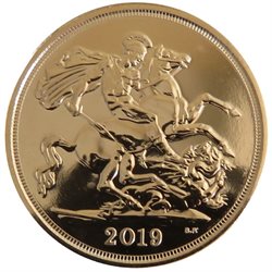 Großbritannien - Elizabeth II, Gold Sovereign BU, 2019