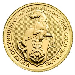 Great Britain - Gold Coin 1/4 oz, Greyhound of Richmond, 2021