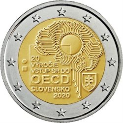 Slovaquie - 2 Euro, l’adhésion de la Slovaquie à l’ OCDE, 2020