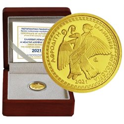 Grecia - 100 euros oro, OLYMPIAN GODDESS APHRODITE, 2021