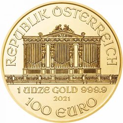 Αυστρία - 100 Ευρώ, Vienna Philharmonic χρυσό 1 oz, BU 2021