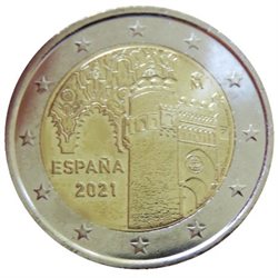 Spain – 2 Euro, Historic City of Toledo, 2021