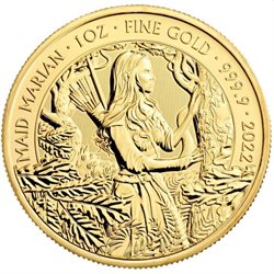 Großbritannien - MAID MARIAN, 1 oz Gold Bullion, 2022
