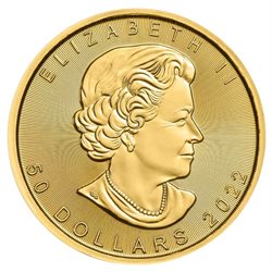 Καναδάς - Χρυσό νόμισμα BU 1 oz, Maple Leaf, 2022