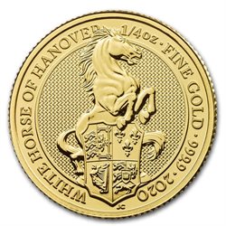 Μεγάλη Βρεταννία - Χρυσό νόμισμα 1/4 oz, White Horse, 2020