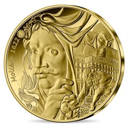 Γαλλία - 50 Ευρώ χρυσό proof, Μολιέρος, 2022