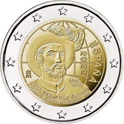 Spain – 2 Euro, Circumnavigation of Earth, 2022 (bag of 10)