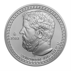 Greece - 10 euro silver, HISTORIANS - XENOPHON, 2022