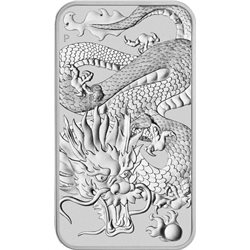 Australia -  Moneta d'argento BU 1 oz, Dragon rectangular, 2022