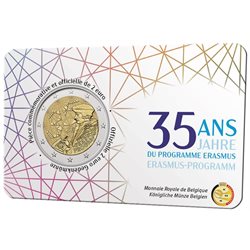 Belgium – 2 Euro, ERASMUS PROGRAMME, 2022 (coin card FR)
