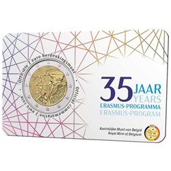 Belgium – 2 Euro, ERASMUS PROGRAMME, 2022 (coin card)