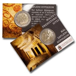 Malte - 2 Euro, Hypogee de Hal Saflieni, 2022 (coin card)