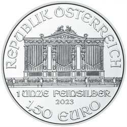 Austria - 1,50 Euro de plata, Filarmonica de Viena, 2023