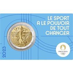 Francia - 2 Euro, OLYMPIC GAMES, 2023 (coin card 1/5)