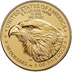Ηνωμένες Πολιτείες - Νέο Σχέδιο American Eagle 1 oz χρυσό, 2023
