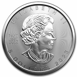 Canada - Moneda de plata BU 1 oz, Maple Leaf, 2023