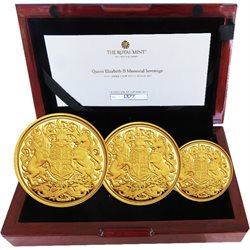 Great Britain - Gold Memorial Sovereign, Three-Coin set, 2022