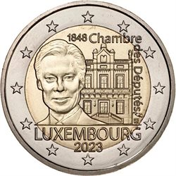 Λουξεμβούργο -  2 Ευρώ, 175η επέτειος του Κοινοβουλίου, 2023 (BU)