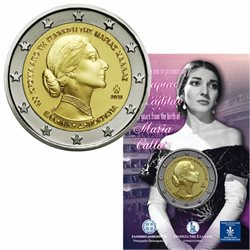 Griechenland – 2 Euro, MARIA CALLAS, 2023 (blister)