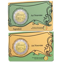 Belgium – 2 Euro, 130 years of Art Nouveau, 2023 (FR + NL)