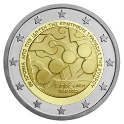 Cyprus – 2 Euro, the foundation of the Central Bank, 2023  (bag of 10)