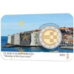 Croazia - 2 euro, Member of the euro area, 2023 (card)