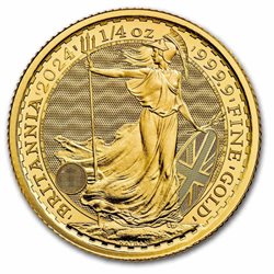 Μεγάλη Βρεταννία - Χρυσό νόμισμα Britannia 1/4 oz Κάρολος, 2024
