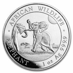 Somalia - Silver coin BU 1 oz, Elephant 2024