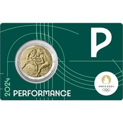 France – 2 Euro, OLYMPIC GAMES, 2024 (coin card P)