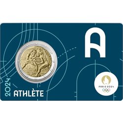 Γαλλία - 2 Ευρώ, ΟΛΥΜΠΙΑΚΟΙ ΑΓΩΝΕΣ, 2024 (coin card A)