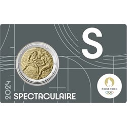 France – 2 Euro, OLYMPIC GAMES, 2024 (coin card S)