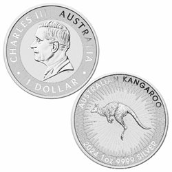 Australia -  Moneta d'argento 1 oz, Canguro, 2024 (KING)