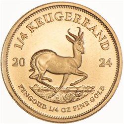 Νότια Αφρική - Χρυσό νόμισμα BU 1/4 oz, Krugerrand, 2024
