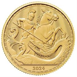 Μεγάλη Βρεταννία -1/4 oz gold, St George and Dragon, 2024