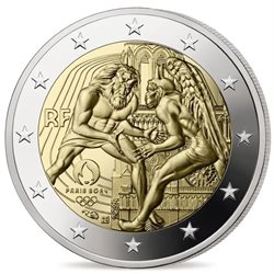 France - 2 Euro, Jeux Olympiques, 2024 (BU in capsule)