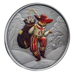 Niue - 1 oz Αργυρό, Παπουτσωμένος Γάτος, 2024