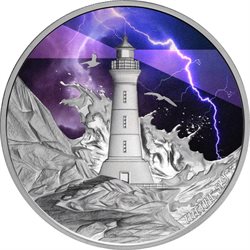 Tuvalu - Έγχρωμο Αργυρό 1 oz Electric Sky, 2024