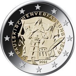 Allemagne - 2 Euro, Paulskirche Constitution, 2024