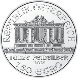 Αυστρία - Philharmonic, 1 Oz αργυρό, 2025